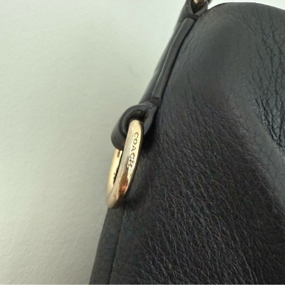 Vintage Coach black leather East/West Isabelle hobo shoulder bag - Picture 4 of 10